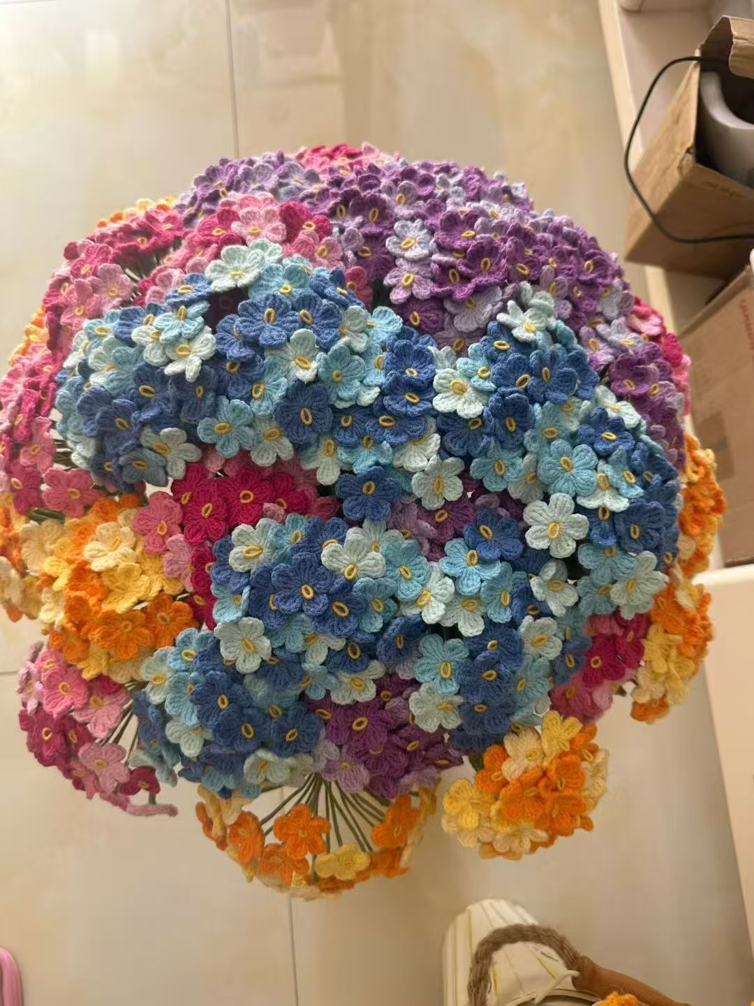 Forget me not Crochet Flower Stem