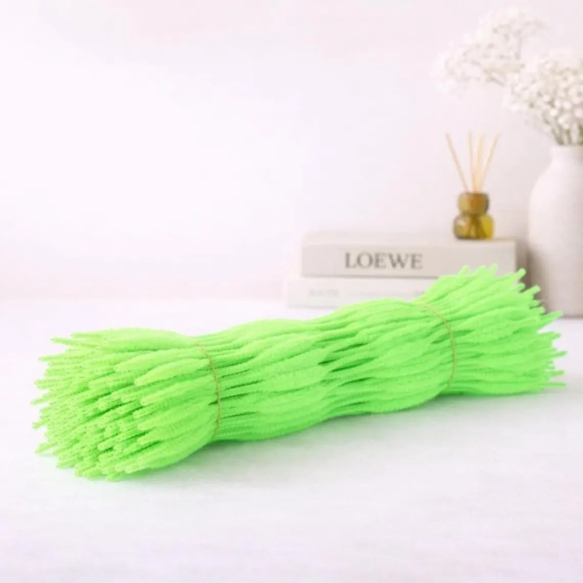 100Pcs Wavy Pipe Cleaners Colorful Chenille Stems for DIY Crafts