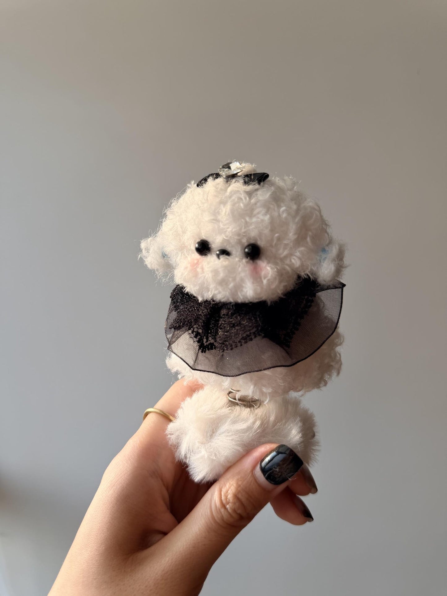 Handmade Chenille Animal Toy, Spring Base Art Doll, Collectible Desk Decoration
