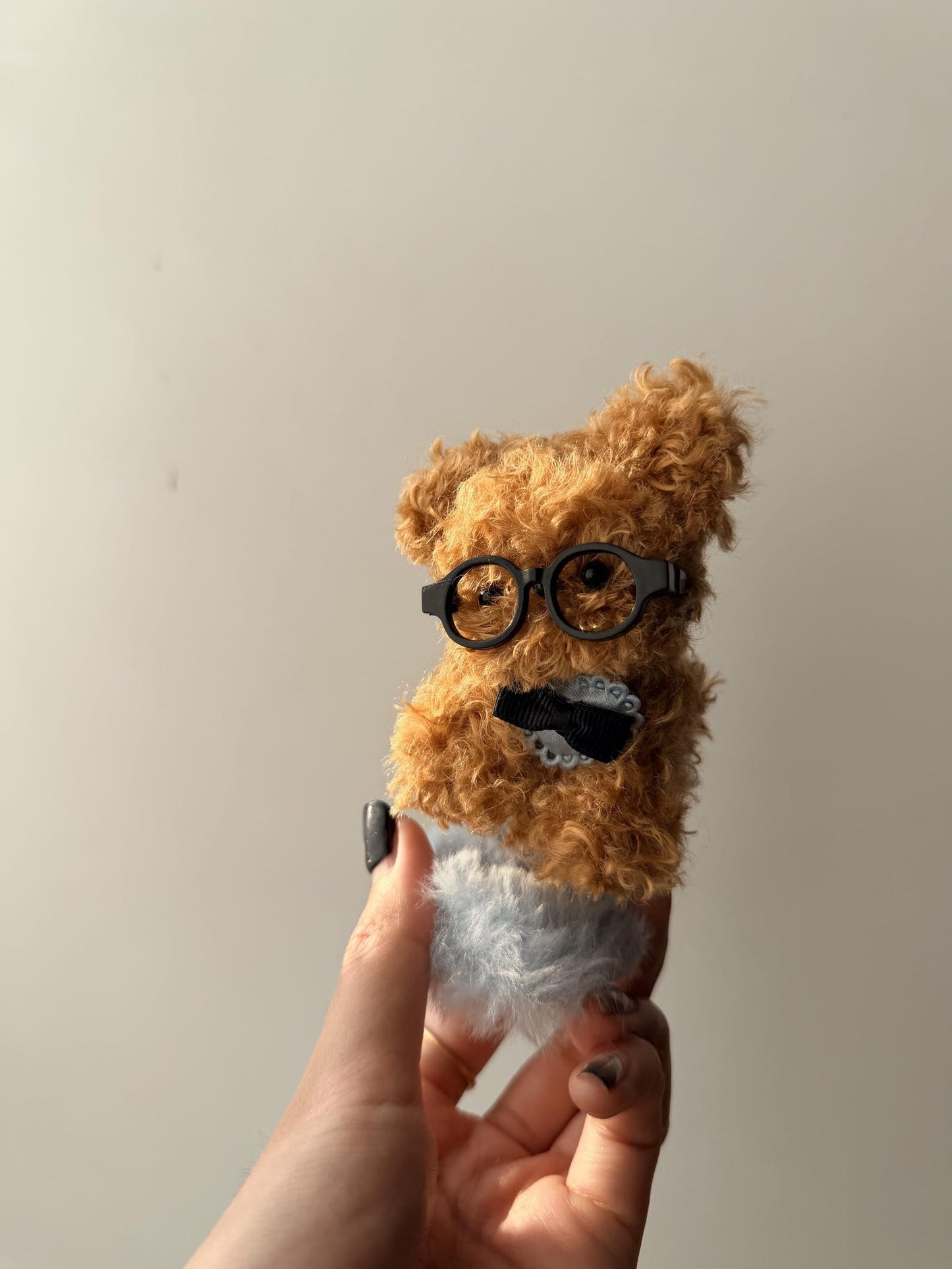 Handmade Chenille Animal Toy, Spring Base Art Doll, Collectible Desk Decoration