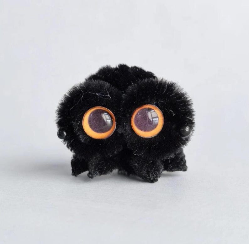 Pipe Cleaner Mini Spider Handmade Cute Desk Buddy Lucas Spider Gift