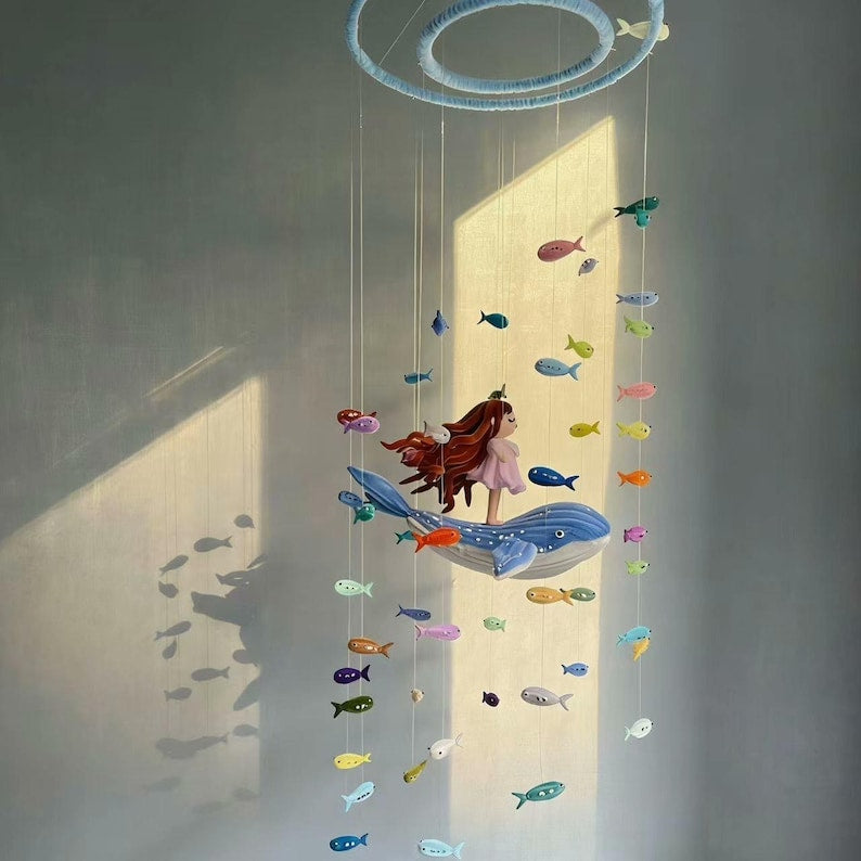 Pipe Cleaner Wind Chimes- Daughter of the Ocean, DIY Kit/Finished