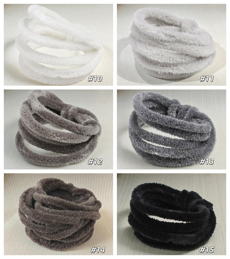 3Pcs 9mm×120cm Wool Pipe Cleaners for DIY Crafts