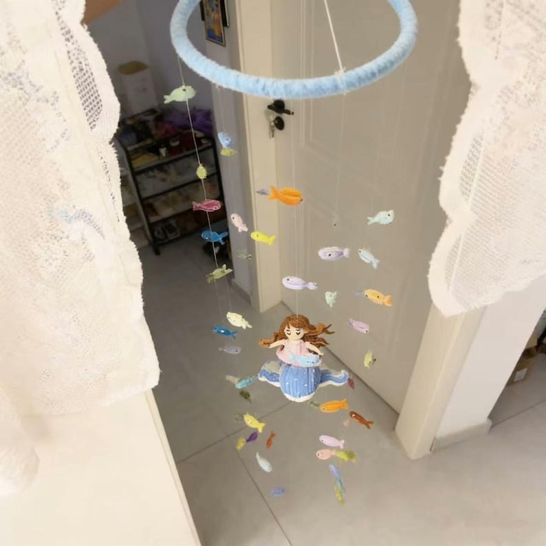 Pipe Cleaner Wind Chimes- Daughter of the Ocean, DIY Kit/Finished