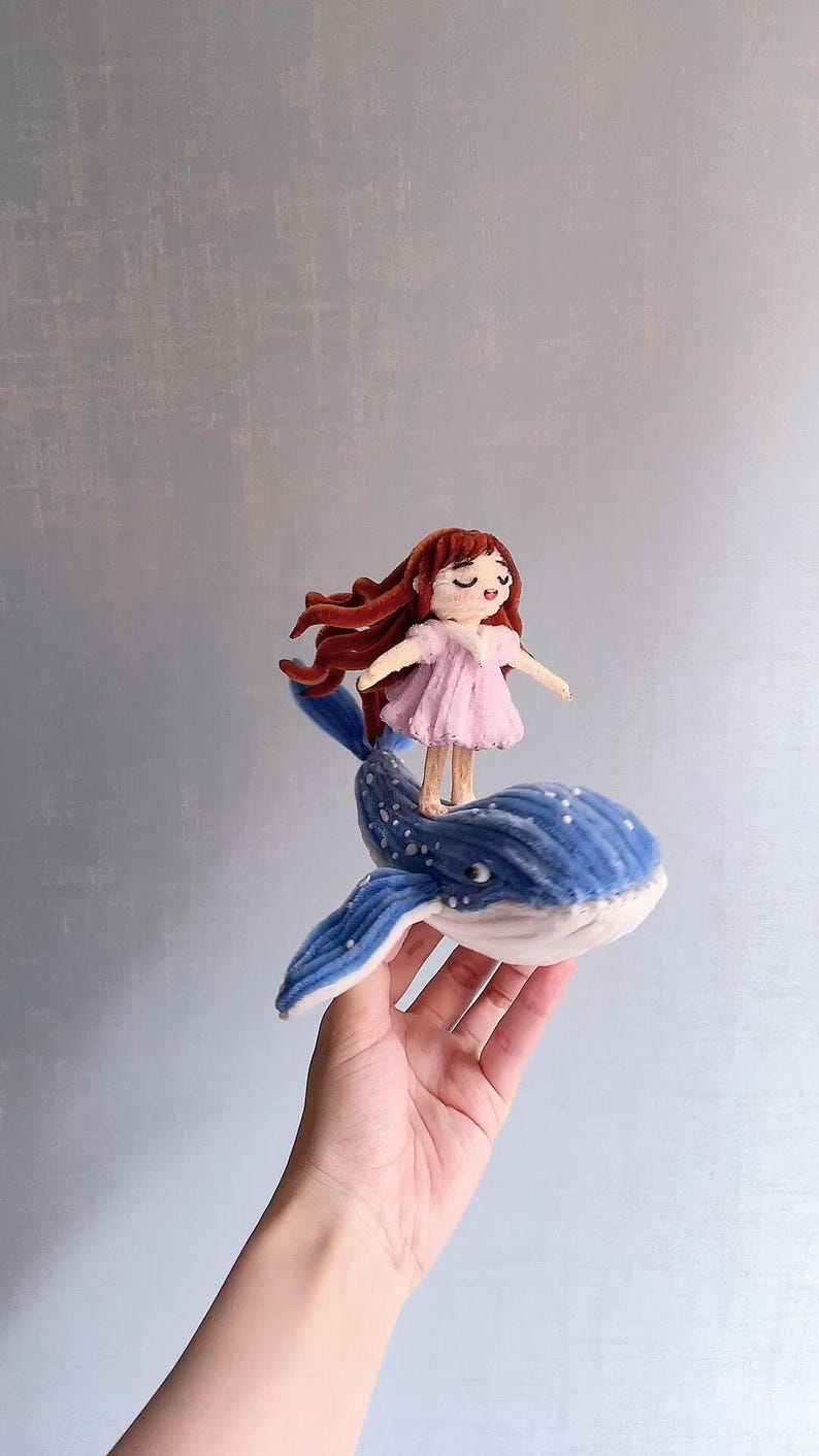 Pipe Cleaner Wind Chimes- Daughter of the Ocean, DIY Kit/Finished
