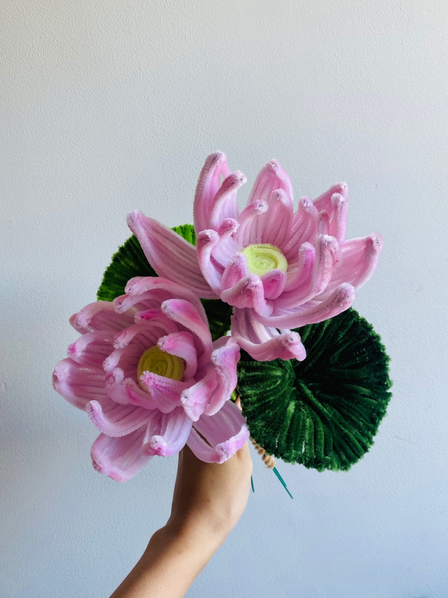 Pipe Cleaner Lotus DIY Kit 180Pcs Extra Dense Chenille Stems Handmade