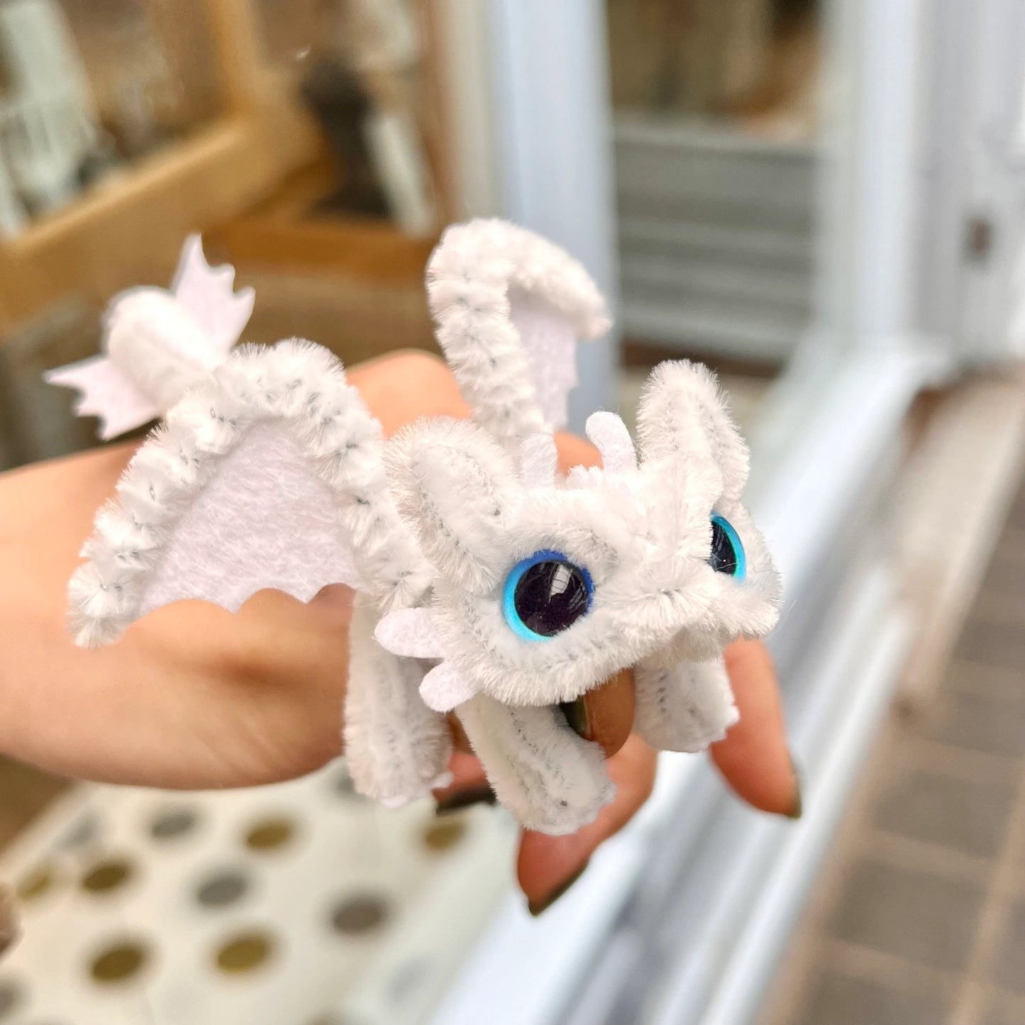 Toothless Pipe Cleaner Dragon Couple Gift Handmade Fluffy