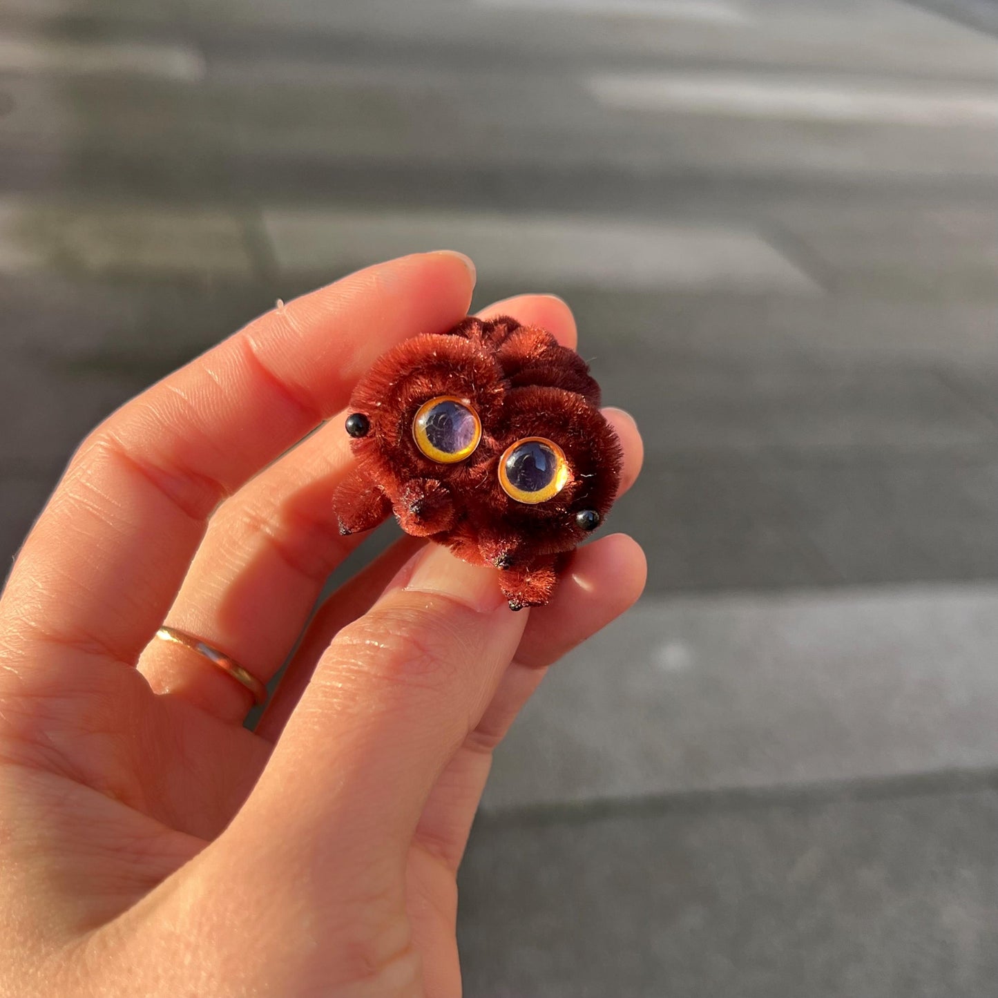 Pipe Cleaner Mini Spider Handmade Cute Desk Buddy Lucas Spider Gift
