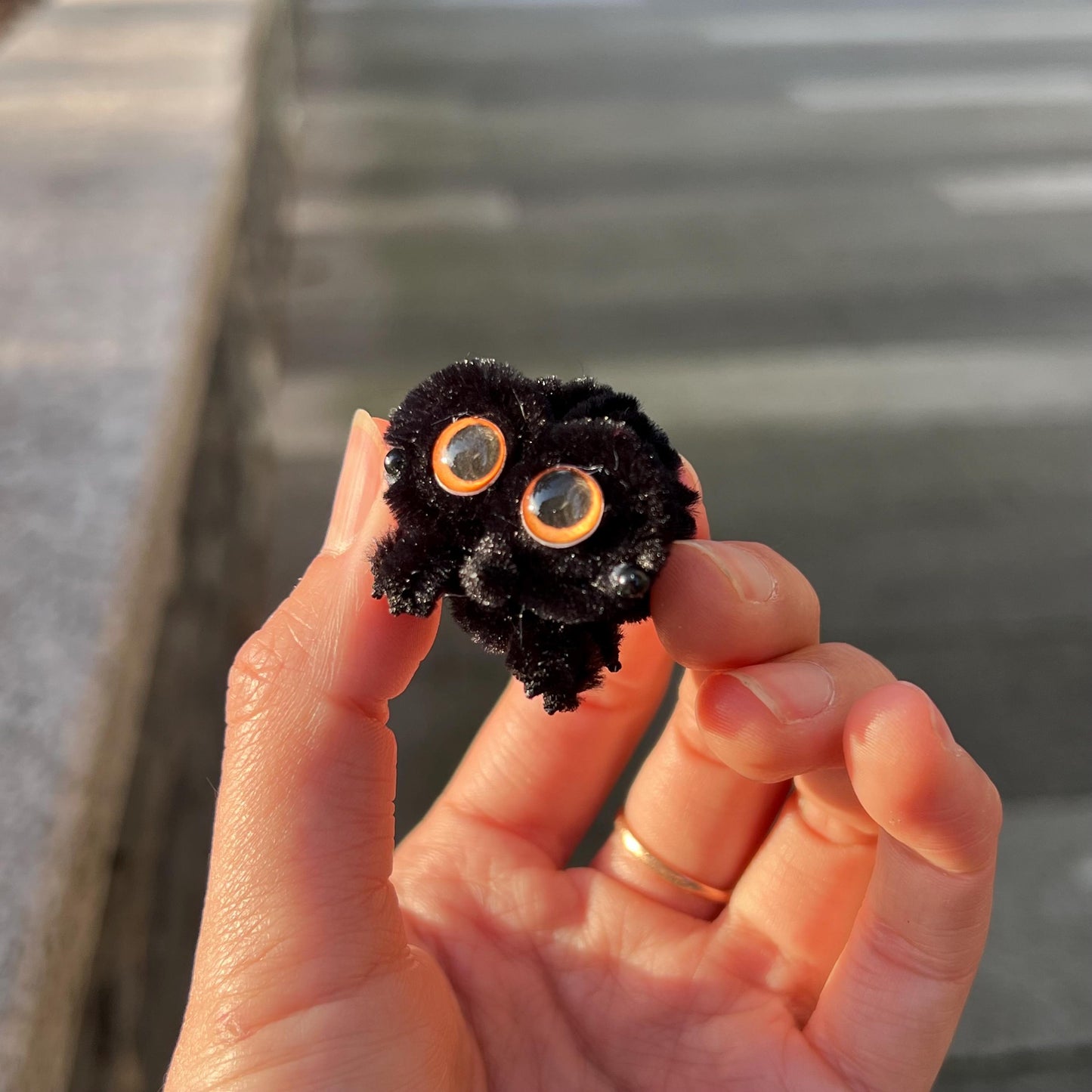 Pipe Cleaner Mini Spider Handmade Cute Desk Buddy Lucas Spider Gift
