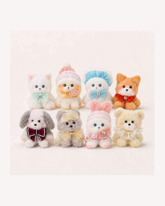 Handmade Chenille Animal Toy, Spring Base Art Doll, Collectible Desk Decoration